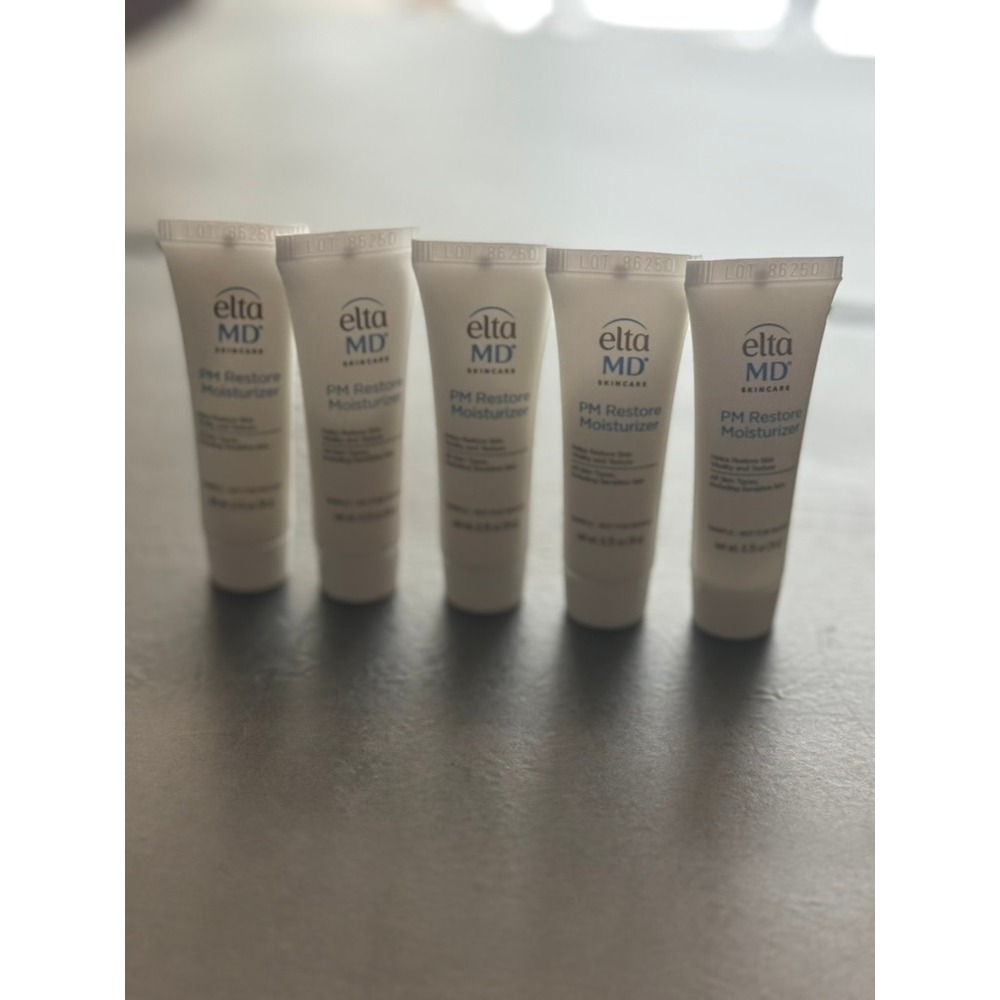 5pc EltaMD PM Restore Moisturizer Travel Size 0.35oz Each Lot 86250